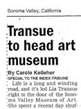 Lia Transue to Head Sonoma Valley Museum of Art